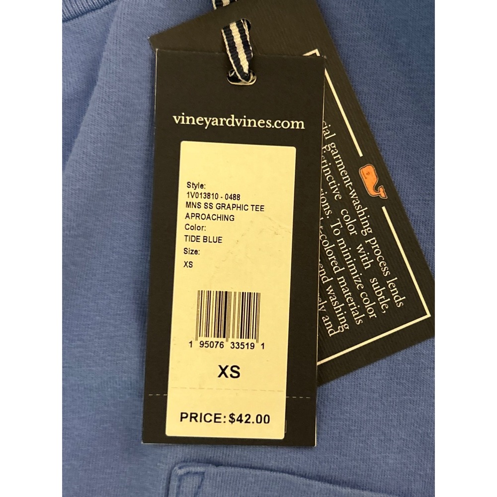 Vineyard Vines Men's Graphic Tee Plane Approaching Size XS NWT - Picture 11 of 12